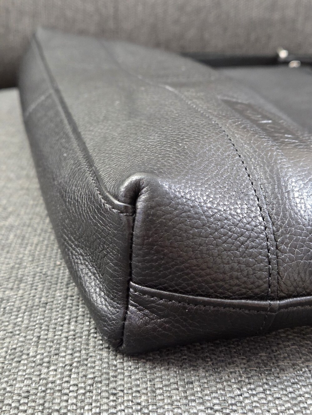 Vintage ​Coach Camden Black Leather Flight Map Crossbody Bag Purse F70457 Unisex - Picture 12 of 15